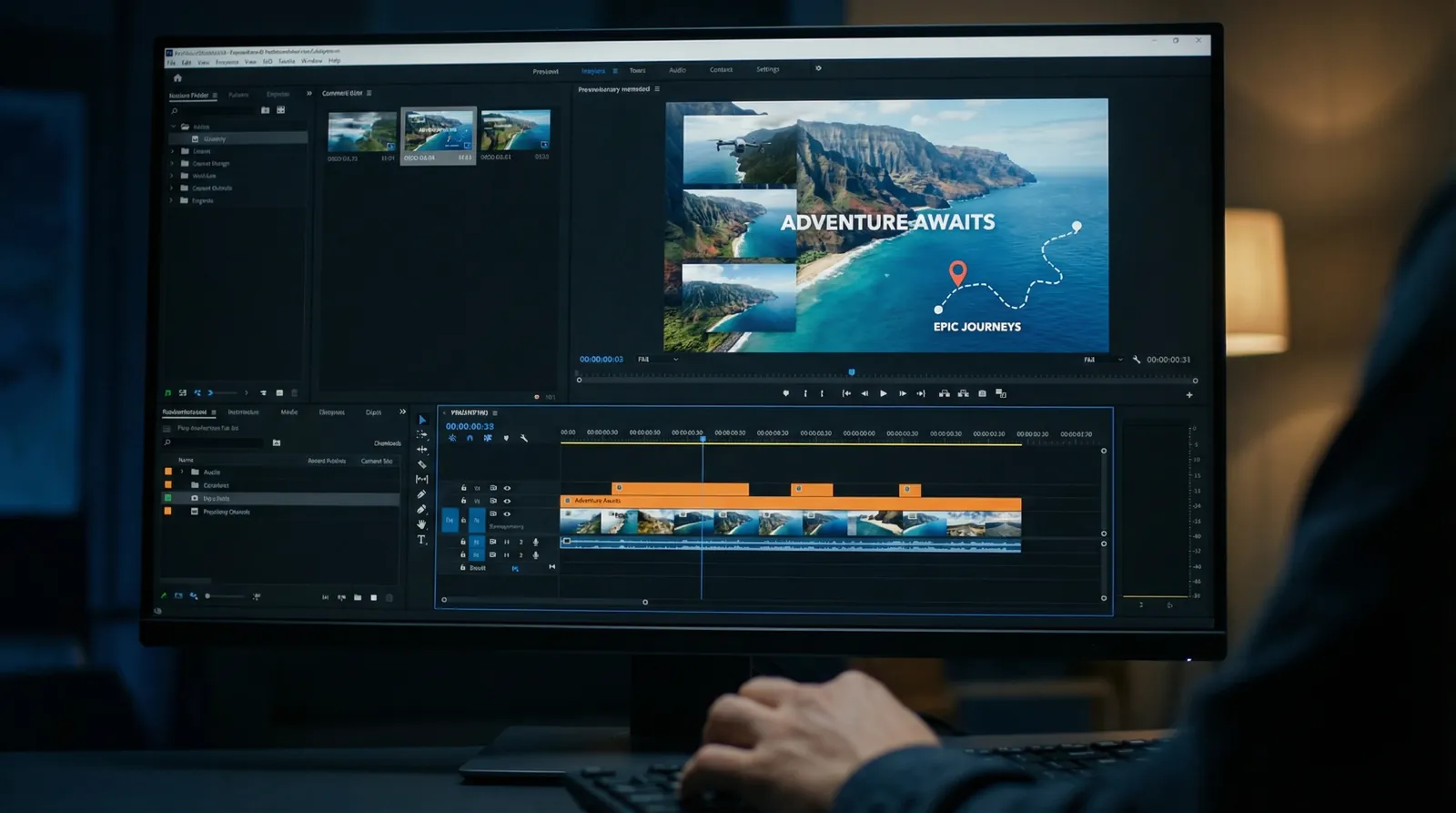 一起草17c 旅行Vlog航拍模板